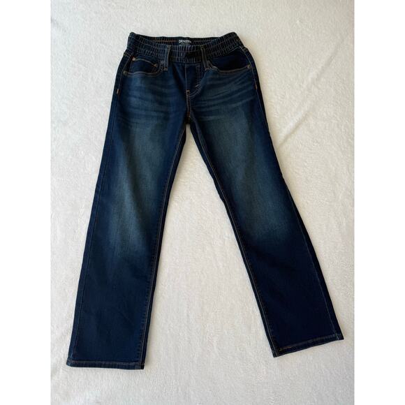 Levis Boys Denizen Jeans Size 10 Pull On Elastic Waist Sweatpant Jean Drawstring - Picture 1 of 6